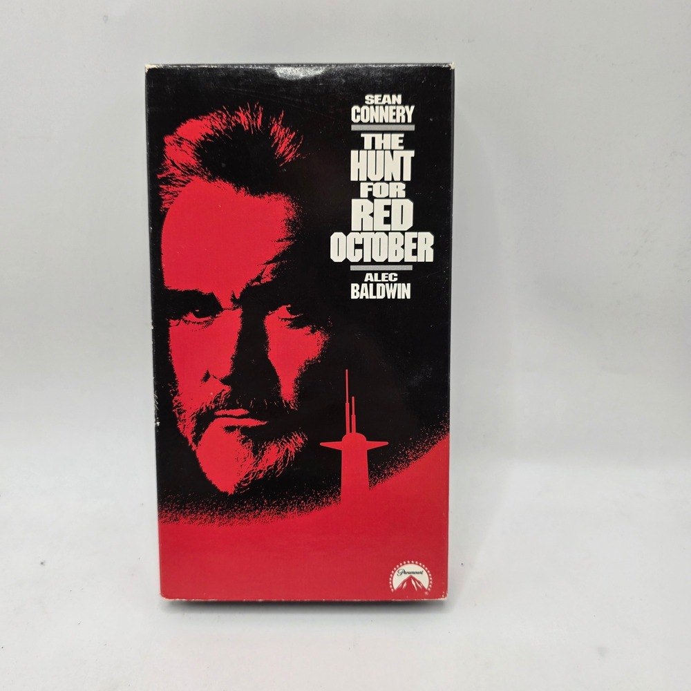 Paramount The Hunt for Red October VHS Sean Connery Alec Baldwin 1990 Thriller